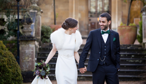 Bride & Groom at Manor By The Lake