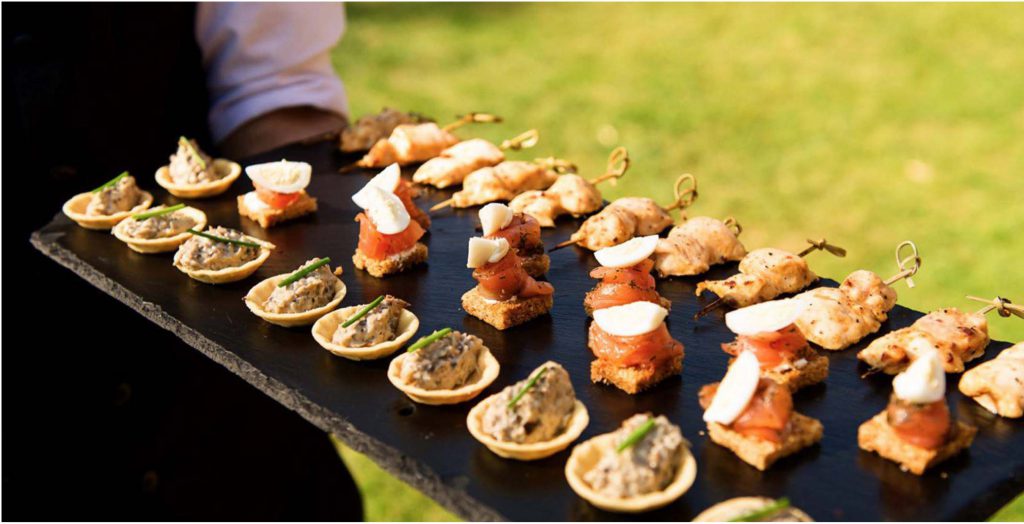 Weddings for foodies… how do you eat yours? canapes 1