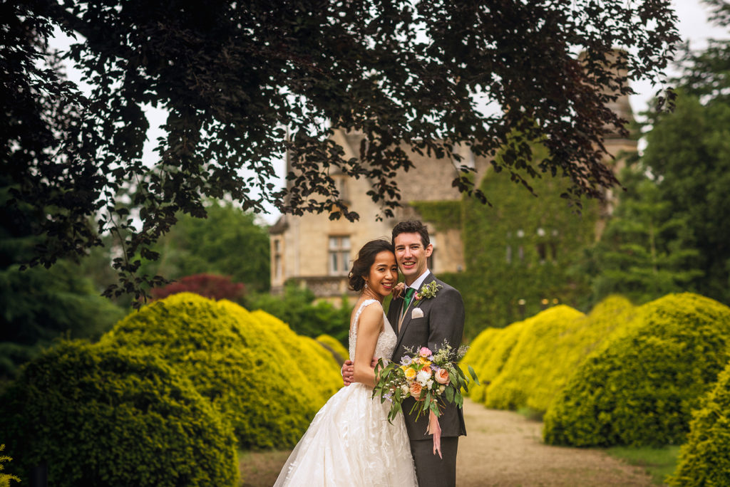 Summer Weddings at Manor By The Lake Yew tree walk 1