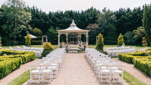 italian pavilion outdoor ceremony