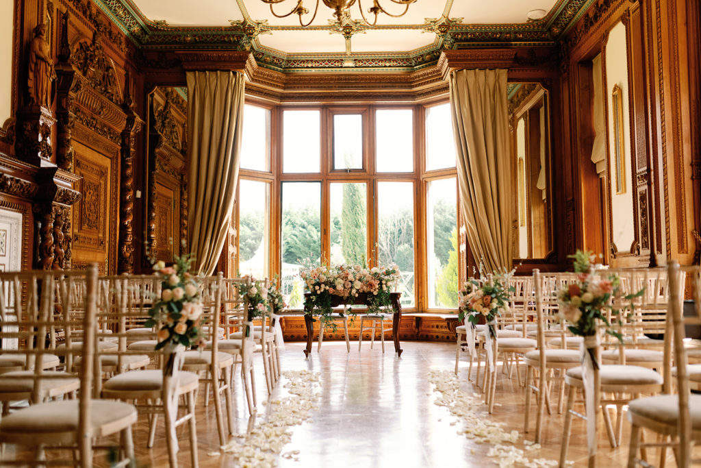 Ceremony set up in the Maxi at Manor By The Lake