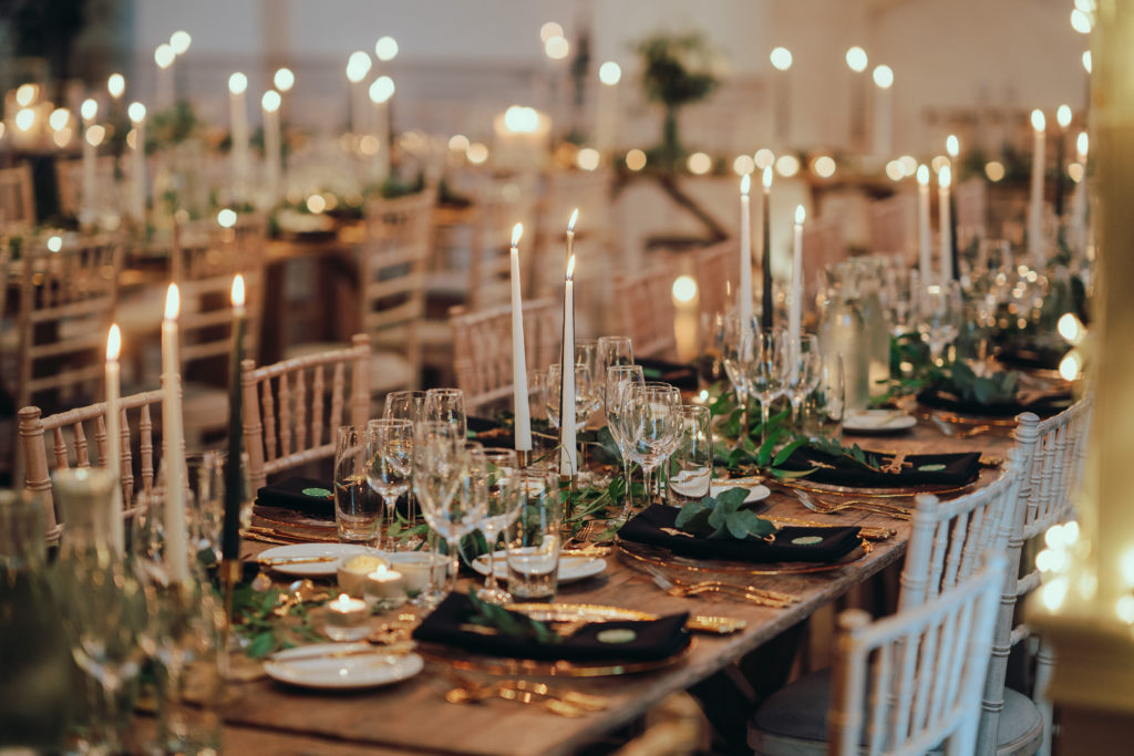 Winter wedding breakfast at Manor By The Lake