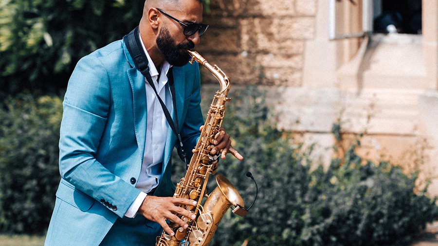 Saxophonist at Manor By The Lake