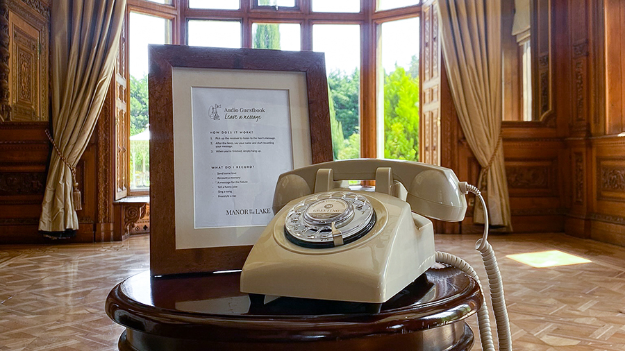 Audio guestbook at Manor By The Lake