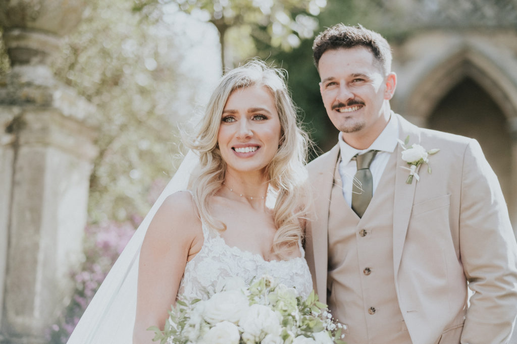 couple at manor by the lake