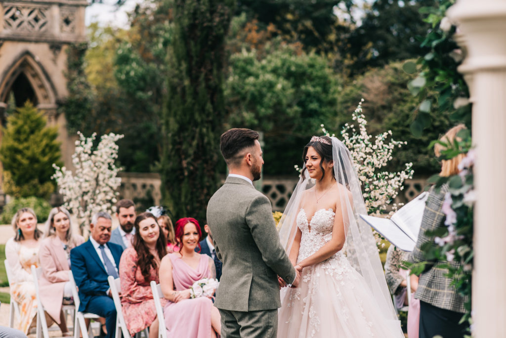 Bride & Groom during wedding ceremony