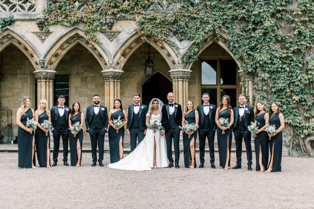bridal party and groomsmen